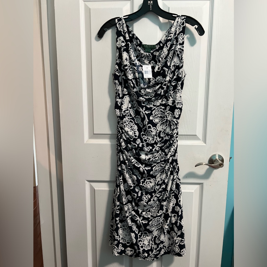 Ralph Lauren Black Floral Dress